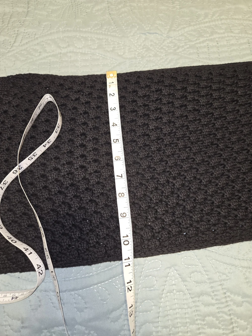 Dillards Black Crochet/Knit Scarf
